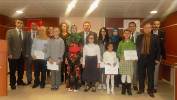 Edremit´te İstiklal Marşını Güzel Okuma Yarışması yapıldı.