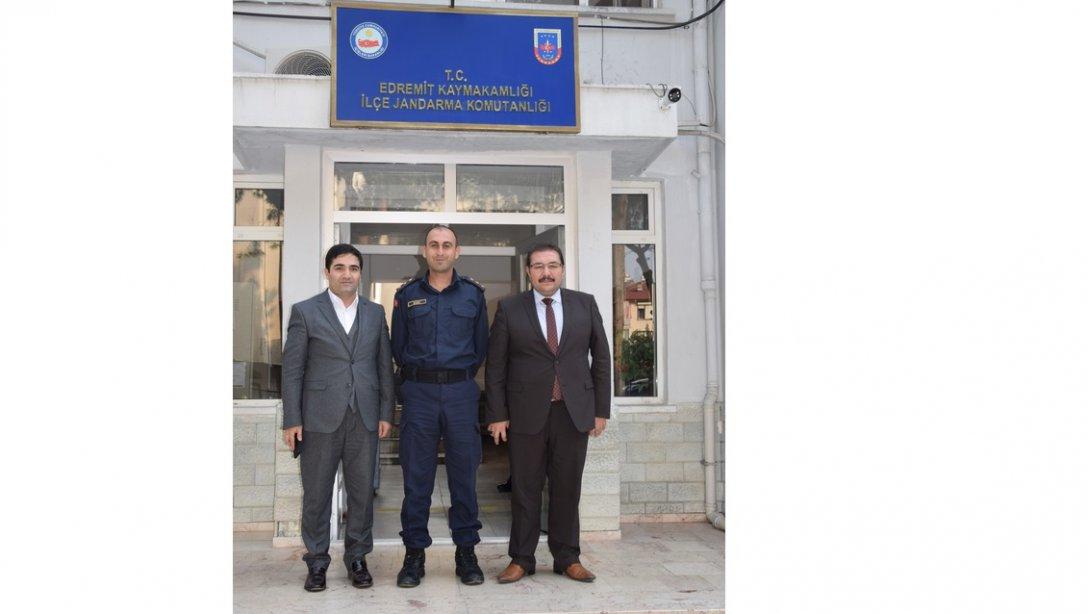 Edremit İlçe Jandarma Komutanına Hayırlı Olsun Ziyareti Gerçekleştirildi.