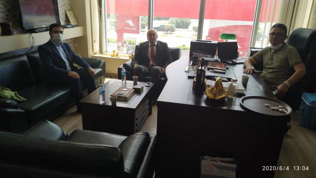 İlçe Milli Eğitim Müdürümüz Yakup Özbek'ten Hayırseverimiz Agah Ferhatoğlu'na Teşekkür Ziyareti.